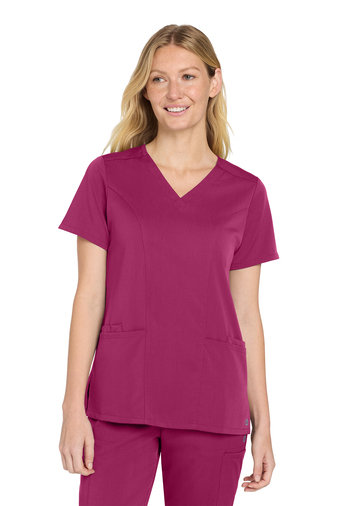 Wink Womenâ€™s Premiere Flex 78/20/2 poly/rayon/spandex V-neck Top With Pockets